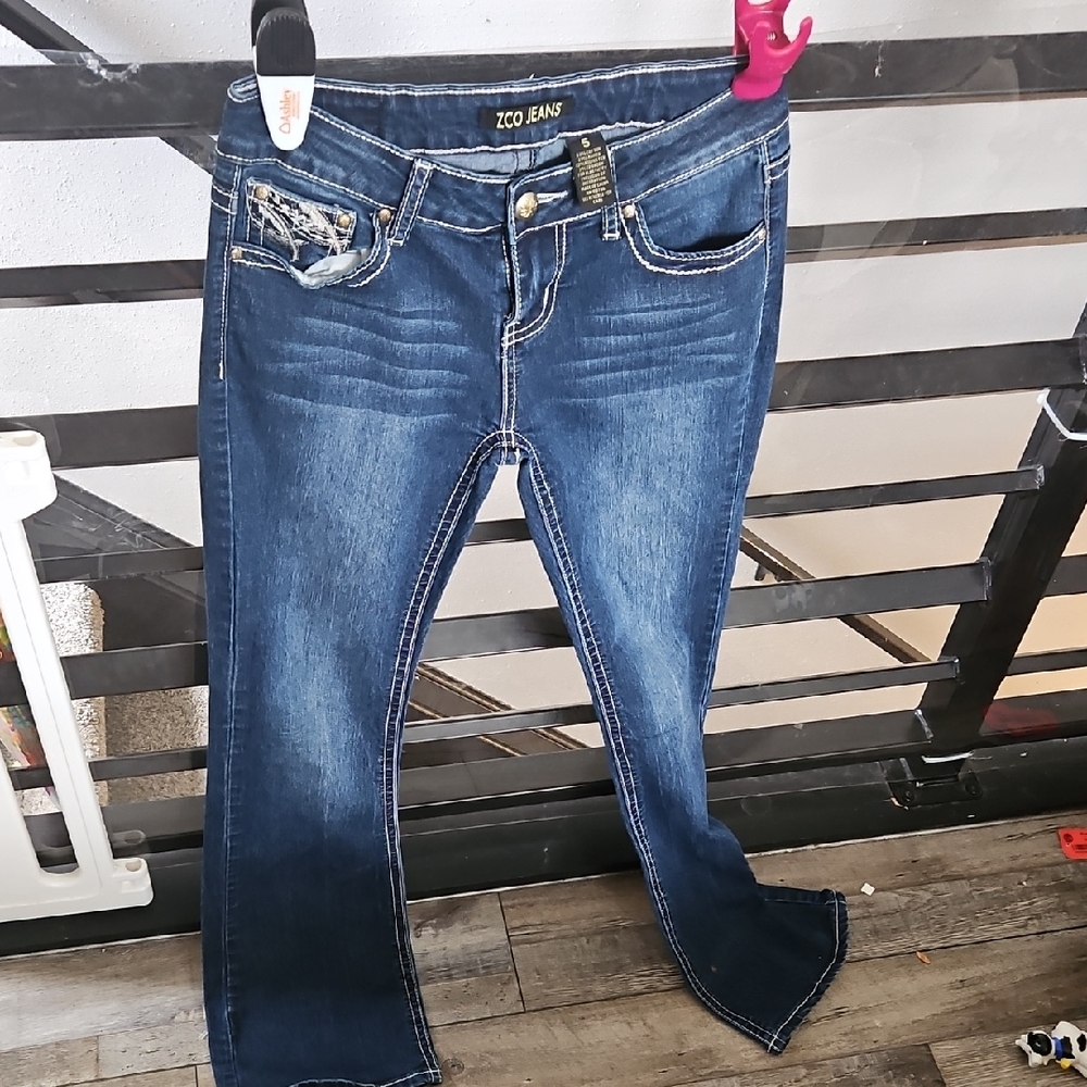 Women's Blue Denim Jeans ZCO Jrs Size 5
